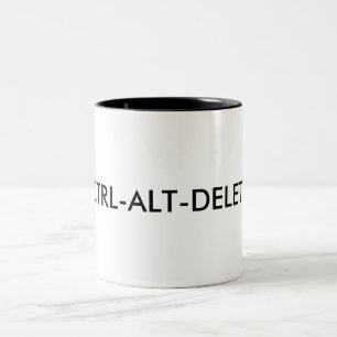 Bicolor Taza de CTRL-ALT-DELETE