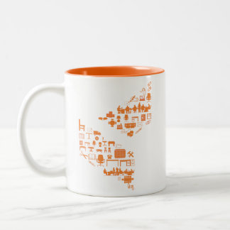 Bicolor taza de Cubicles.com