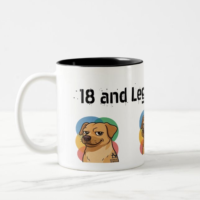 Bicolor Taza de cumpleaños (Izquierda)