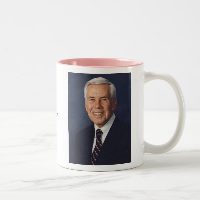 Bicolor Taza de Dick Lugar (Derecha)