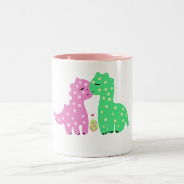 Bicolor Taza de "Dinos precioso" (Centro)