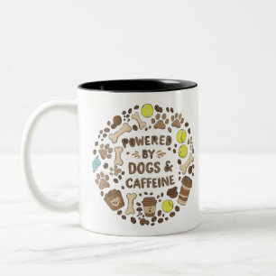 Bicolor Taza de Dog Dad Vibes – Cachorro divertido y genia