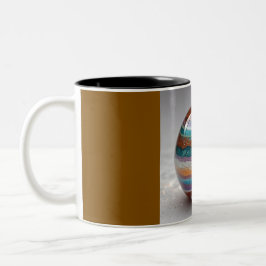 Bicolor Taza de dos tonos, 11oz (Mármol-10)