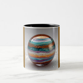 Bicolor Taza de dos tonos, 11oz (Mármol-10)