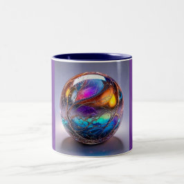 Bicolor Taza de dos tonos, 11oz (Mármol-11)