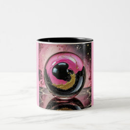 Bicolor Taza de dos tonos, 11oz. (Mármol-17)