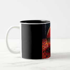 Bicolor Taza de dos tonos, 11oz (Mármol-19)