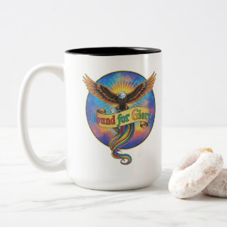 Bicolor Taza de dos tonos, 15 oz