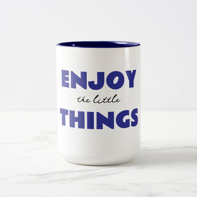 Bicolor Taza de dos tonos, 15 oz (Centro)