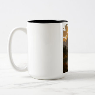 Bicolor Taza de dos tonos, 15 oz