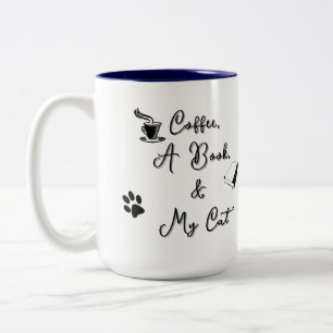 Bicolor Taza de dos tonos 15 oz (azul)