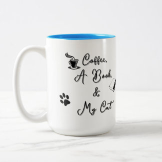 Bicolor Taza de dos tonos 15 oz (azul cielo)