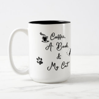 Bicolor Taza de dos tonos 15 oz (negro sobre blanco)