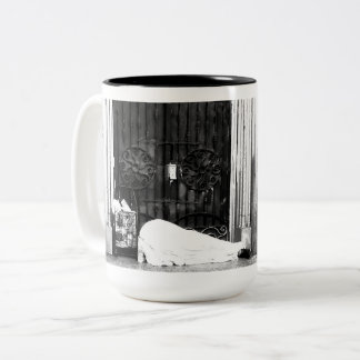 Bicolor Taza de dos tonos, 15 oz Recuperación y Resilienci