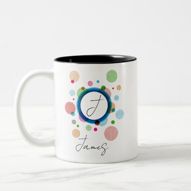 Bicolor Taza de dos tonos, 450 ml (Izquierda)