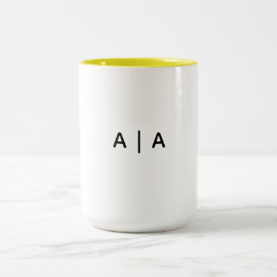 Bicolor Taza de dos tonos, 450 ml