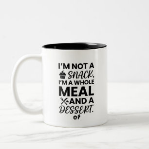 Bicolor Taza de dos tonos con frases ingeniosas sabrosas