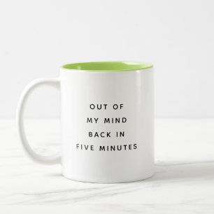 Bicolor Taza De Dos Tonos Con Humor De Oficina Fuera De Mi