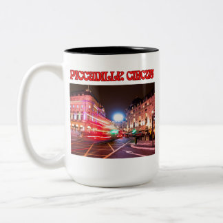 Bicolor Taza de dos tonos de 15 oz. Piccadilly Circus