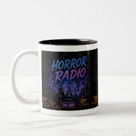 Bicolor Taza de dos tonos de la Torre de Radio de Terror