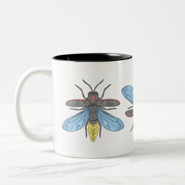 Bicolor Taza de dos tonos de Luciérnaga (Izquierda)