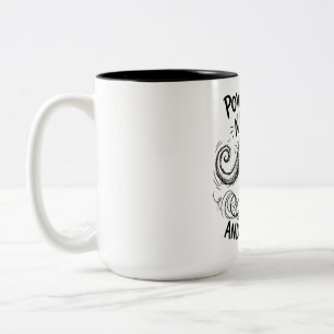 Bicolor Taza de dos tonos divertida cita de canguro