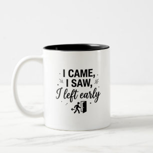 Bicolor Taza de dos tonos Early Bird Escapes