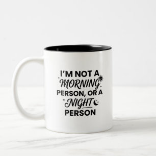 Bicolor Taza de dos tonos para amantes del café de la maña