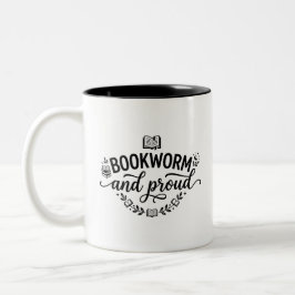 Bicolor Taza de dos tonos para un orgulloso ratón de bibli