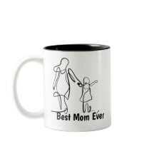 Taza de dos tonos personalizada 'Mejor mamá del mu