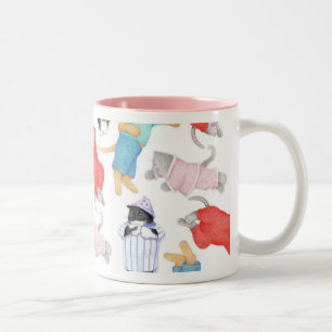 BICOLOR TAZA DE DOS TONOS ROSA CATS PAJAMAS