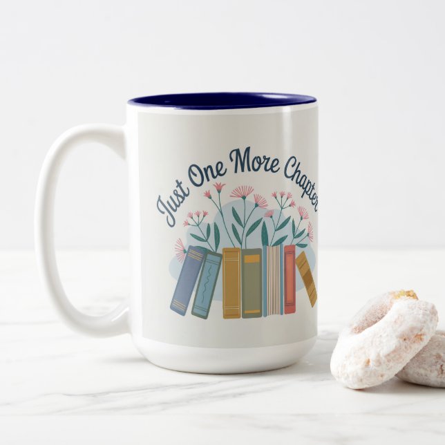 Bicolor Taza de Dos Tonos Solo Un Capítulo Más (Con donut)