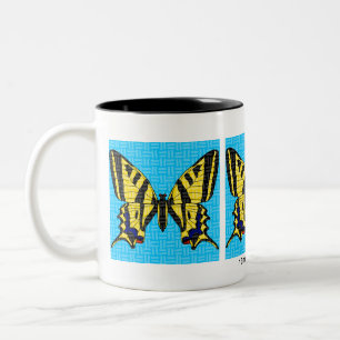 Bicolor Taza de dos tonos Swallowtail (11oz)