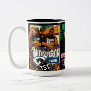Bicolor Taza de dos tonos THOMPSON SPIN TWINS, 15 oz