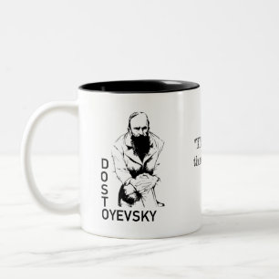 Bicolor Taza de Dostoyevsky 11oz