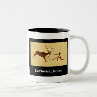 Bicolor taza de EatAnimals.com