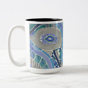 Bicolor Taza de elevación suave