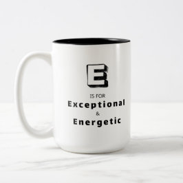 Bicolor Taza de elogio de lujo personalizada E excepcional