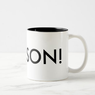 Bicolor Taza de encargo para la caña de Raquel