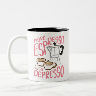 Bicolor Taza de Espresso para Amantes del Café