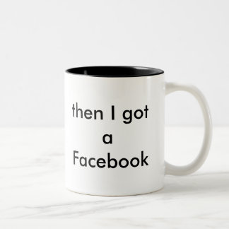Bicolor Taza de Facebook