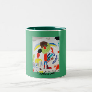 Bicolor Taza de Facless Jeff