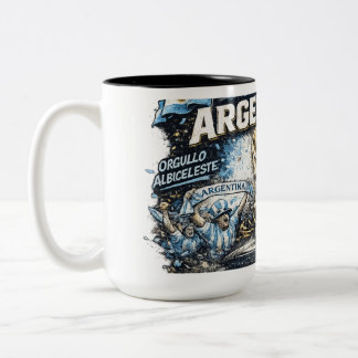 Bicolor Taza de fanático de Argentina