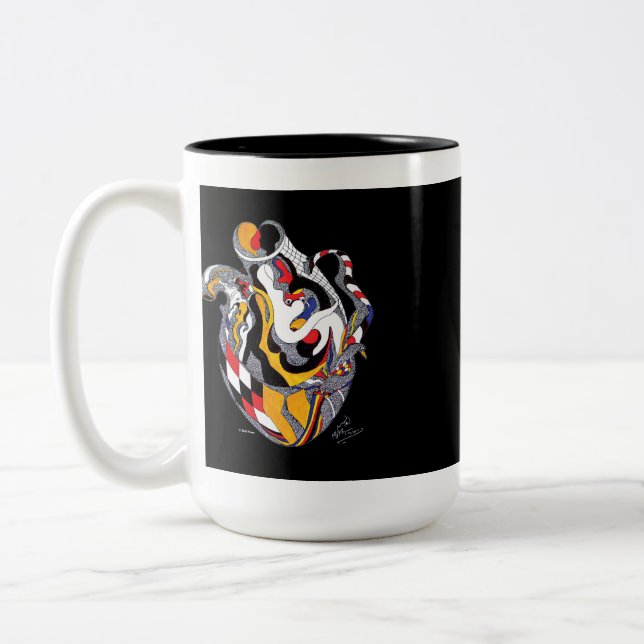 Bicolor Taza de "FINJAN" Nabil Khazen (Izquierda)
