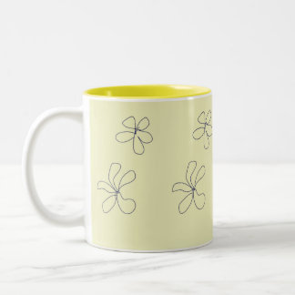 Bicolor taza de flor