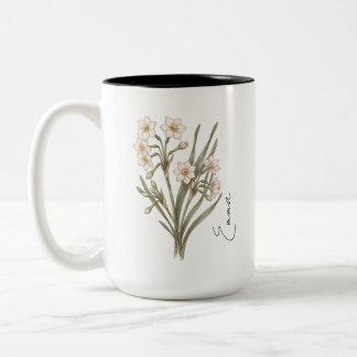Bicolor Taza de flor de nacimiento de narciso de marzo per
