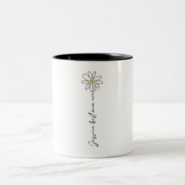 Bicolor Taza de flor Minimalista Jessica Mejor Mamá del Mu