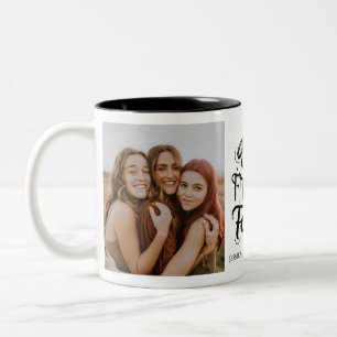 Bicolor Taza De Foto De Amigos Queridos