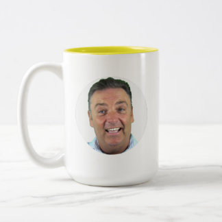 Bicolor Taza de foto de dos tonos AMARILLO - Taza personal