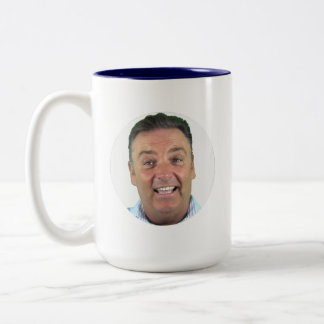 Bicolor Taza de foto de dos tonos de la MARINA - Taza pers
